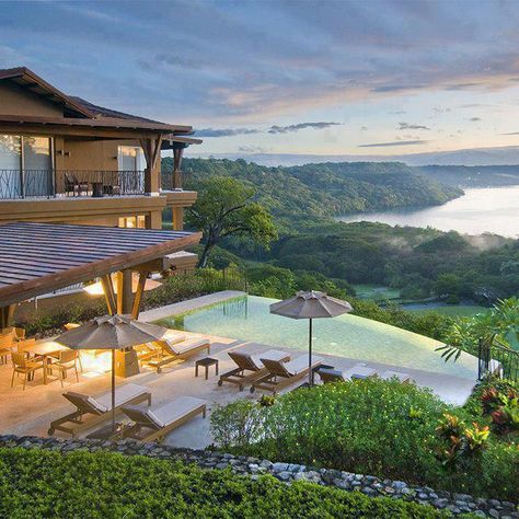 Costa Rica Honeymoon Destinations, Tamarindo, Houses In Costa Rica, Luxury Boat, Infinity Edge Pool, Costa Rica Vacation, Vacation Destinations, Vacation Spots, Dream Vacations