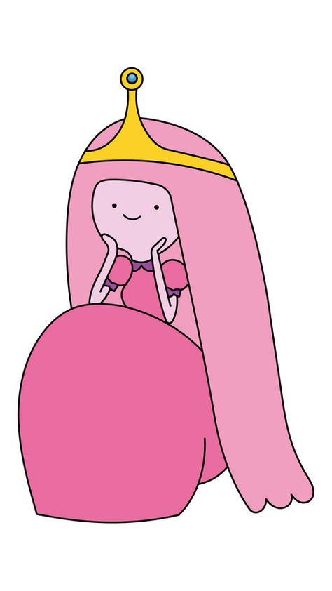 Princess Bubblegum Candy Kingdom, Princess Bubblegum Sticker, Princess Bubblegum Drawing, Cute Candy Drawing, Pink Cartoon Characters, Princess Bubblegum Pfp, Twibbon Mpls, Princess Bubblegum Icons, Princess Bubble Gum