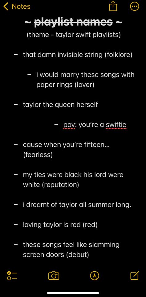 Taylor Swift Spotify Names, Name For Taylor Swift Playlist, Playlist Ideas Taylor Swift, Swiftie Playlist Names, How To Make The Perfect Playlist, Swiftie Name Ideas, Playlist Names For Taylor Swift, Playlist Names For Taylor Swift Songs, Spotify Playlist Names Ideas Taylor Swift