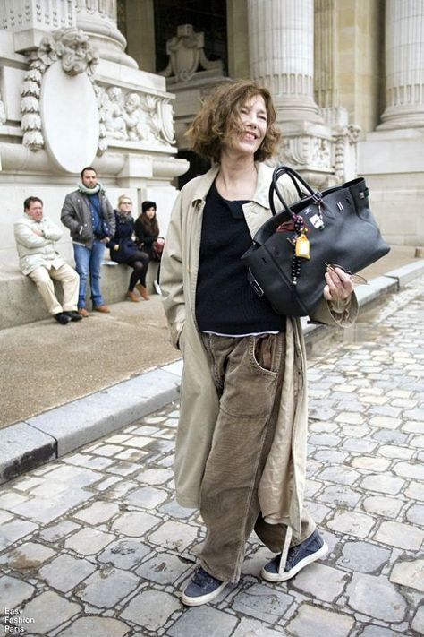 Jane Birkin Hermes, Style Jane Birkin, Jane Birkin Style, Serge Gainsbourg, Jane Birkin, Mode Ootd, French Chic, Birkin Bag, 가을 패션