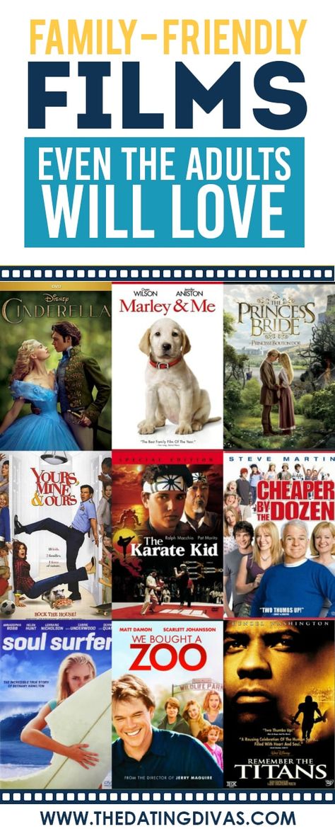 Family-Friendly Films That Adults Will Love Too Family Friendly Movies, Movie Lists, Marley And Me, Family Fun Night, The Dating Divas, Dating Divas, Movie Time, See Movie, Family Movie