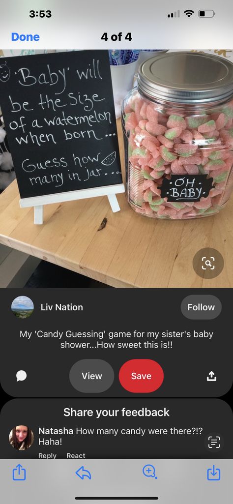 Baby Shower Guess Game, Guess How Many Watermelons In The Jar, Candy Jar Baby Shower Guessing Games, Baby Shower Candy Jar Guessing Game, Guess How Much Candy Is In The Jar, Guess Candy In Jar Game, Candy Guessing Game Jars, Baby Shower Jar Guessing Game, Guess How Many Candies In The Jar