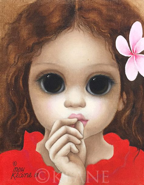 Keane, artista favorito de Hel y Sabrina Margret Keane, Big Eyes Margaret Keane, Keane Big Eyes, Big Eyes Paintings, Margaret Keane, Big Eyes Artist, Hawaiian Art, Big Eyes Art, Childrens Art