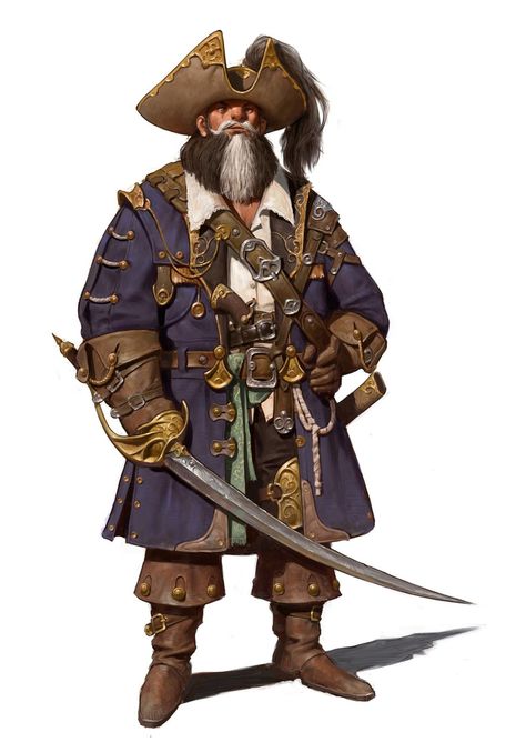 Pirate Art, Model Sheet, Dungeons And Dragons Characters, Fantasy Warrior, 판타지 아트, Fantasy Rpg, 영감을 주는 캐릭터, Medieval Fantasy, Rpg Character