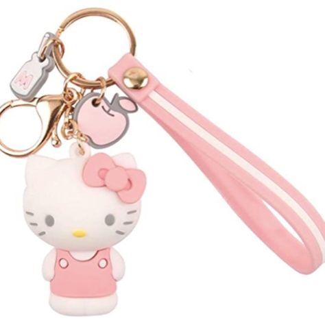 Hello Kitty Key Chain For Girls Women Hello Kitty Gifts | Hello Kitty Figures Sanrio Birthday Gift Bag Accessories Hello Kitty Keychain -- 1 Piece. Color: Pink. Material: Silicone. It Is A Unique Accessory That Organizes Your Keys Or Clip It To Your Bag, Purse, Backpack, Etc. Great Chance To Add Kawaii To Your Everyday Style And Get Compliments From Everyone Who Sees It! Perfect Present For Birthday, Valentine's Day, Mother's Day, Thanksgiving, Christmas, Graduation And Any Occasion. Keychain Hello Kitty, Sanrio Birthday, Kawaii Purse, Accessories Hello Kitty, Cartoon Keychain, Hello Kitty Gifts, Glitter Backpack, Hello Kitty Keychain, Rubber Keychain