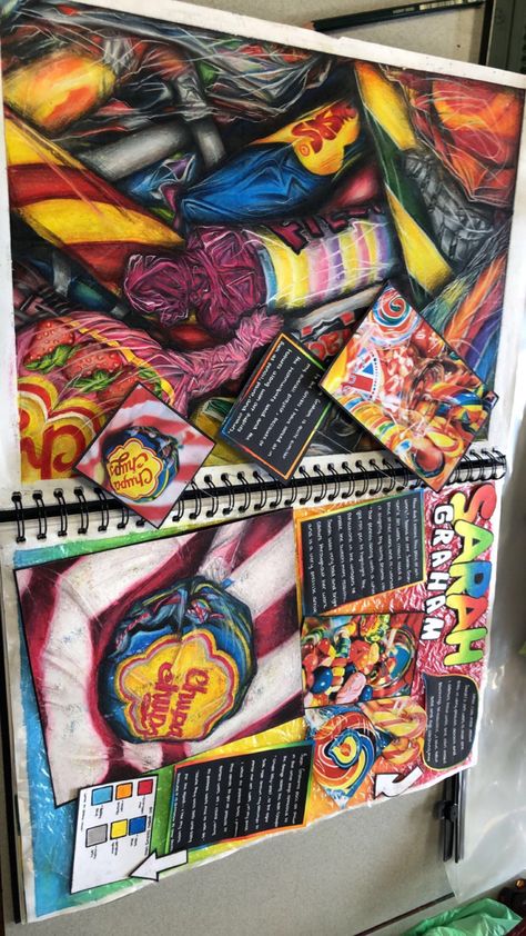 Artist Research Page Based On Sarah Graham And Sampling. Croquis, Ordinary Extraordinary Art Gcse Title Page, Gcse Art Sketchbook Artist Research Sarah Graham, Gcse Art Sketchbook Food Theme, Art Final Piece Gcse Inspiration, Art Topics Ideas Gcse, Embroidery Sketchbook Page, Gcse Art Shopping Theme, Safely Contained Art Gcse