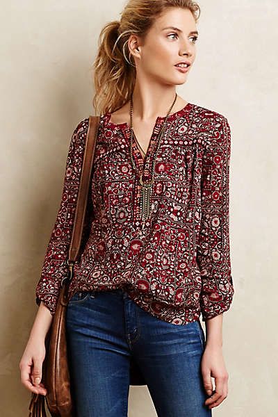 Bohemian Mode, Look Boho, Petite Outfits, Boho Blouses, Fesyen Wanita, Mode Outfits, Primavera Estate, Moda Casual, Fashion Tops