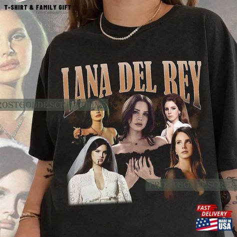 Vintage Lana Del Rey Shirt For Fan Merch Classic Sweatshirt Check more at https://tshirtfamilygift.com/product/vintage-lana-del-rey-shirt-for-fan-merch-classic-sweatshirt/ Lana Del Rey, Vintage Lana Del Rey, Lana Del Rey Shirt, Logo Name, Music Band, Ringer Tee, Trending Tshirts, Carolina Blue, Unisex Shorts