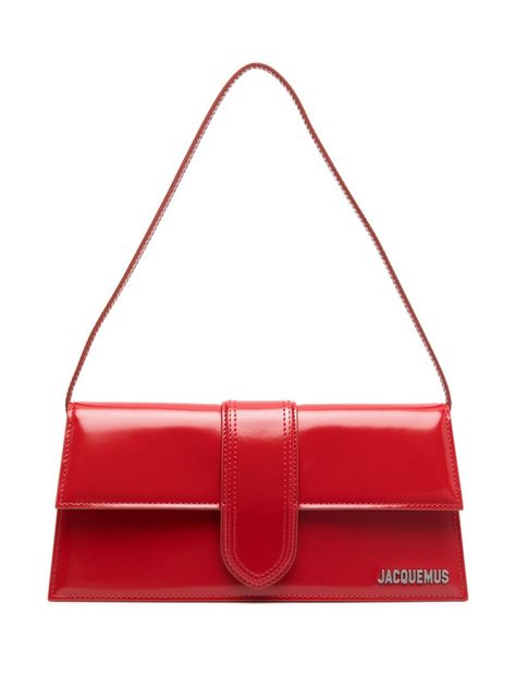 Red Jacquemus Bag, Jacquemus Red Bag, Red Jacquemus, Red Hand Bag, Red Bag Outfit, Jacquemus Le Bambino, Long Shoulder Bag, Bag Farfetch, Red Shoulder Bag