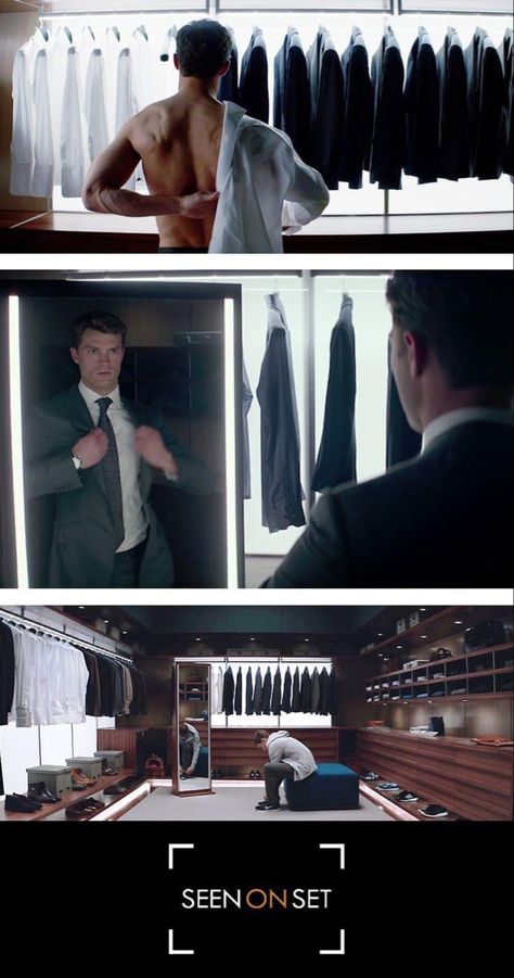 Fifty Shades Of Grey Movie, Fashion Studies, Christian Gray Fifty Shades, Grey Wardrobe, Fifty Shades Movie, Makijaż Smokey Eye, غرفة ملابس, 50 Shades Of Grey, Christian Grey