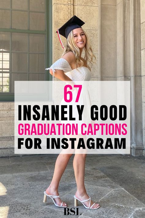 love these instagram graduation captions!! some of these are seriously hilarious! can't wait to use these this year High School Graduation Caption Ideas, Graduation Caption Ideas, College Graduation Quotes, Graduation Captions, Graduation Pictures Outfits, Party Captions, Graduation Dress High School, Graduation Outfit College, High School Graduation Pictures