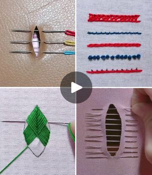 Upcycling, Diy Embroidery Stitches, Embroidery Stitches For Beginners, Fixing Clothes, Reuse Old Clothes, Dotted Design, Invisible Stitch, Basic Embroidery, Embroidery Stitching