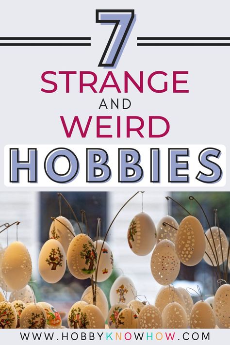 Let's face it, life is way too short to waste time on boring stuff. In the search for excitement, people have found some interesting ways of spending their free time. Here's a list of 7 strange and weird hobbies. Some of these are just unusual, dangerous, or downright cray-cray. One thing for sure, strange things do happen in this world. Weird Hobbies To Try, New Hobbies To Try, Artistic Hobbies, Weird Hobbies, Cool Hobbies, Weird Crafts, Weird Things People Do, Hobbies To Pick Up, Unique Hobbies