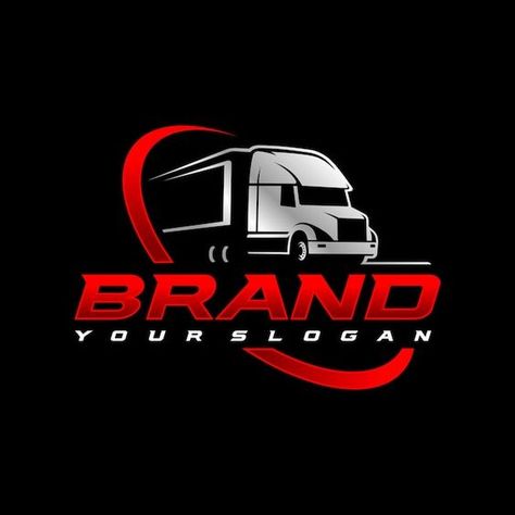 Cargo Logo Design Ideas, Trucking Company Logo Design Ideas, Trailer Logo Design, Logistics Logo Transportation, Trucking Logo Design Ideas, Transport Company Logo, Trucking Logo Design, Truck Graphic Design, Transport Logo Design