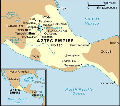 Political boundaries - Five major cities of the Aztec Empire were Tenochtitlan, Tuxpan, Huaxyacac, Tehuantepec, and Coatzoalcos. Ancient Mesoamerica, Columbian Exchange, Triple Alliance, History Questions, Aztec Empire, Mexico Map, Ancient Aztecs, Spanish Conquistador, Geography Map