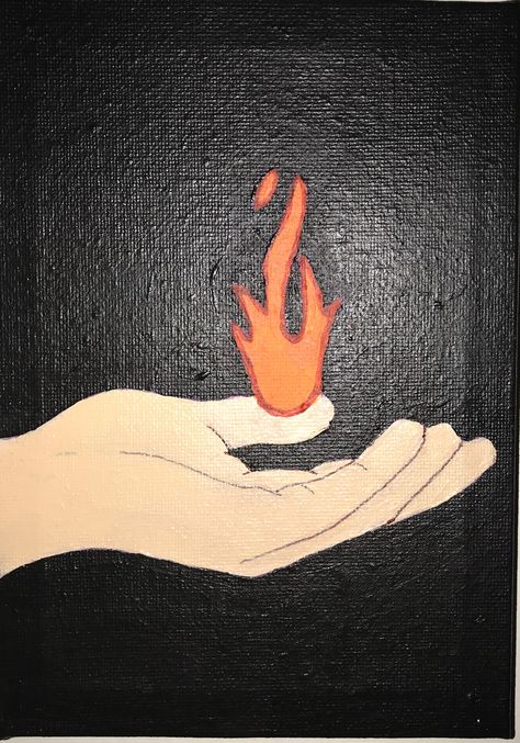 Acrylic painting of a hand holding fire Hand Holding Heart Painting, Hand Holding Fire Drawing, Hand Holding Fire Tattoo, Painting Hands Acrylic, Hand Holding Fire, Painting Of A Hand, Holding Fire, Hand Holding Something, Fire Hand