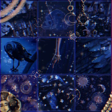 Spacecore Color Palette, Space Theme Mood Board, Starflesh Moodboard, Mood Boards Aesthetic Blue, Moon Moodboard Aesthetic, Space Moodboard Aesthetic, Color Mood Boards, Wizard Moodboard, Celestial Mood Board