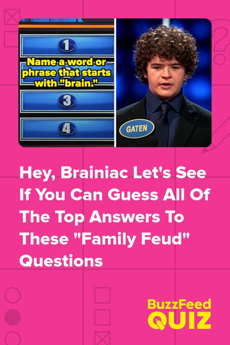 Family Feud Name Tags, Family Feud Questions, Buzz Feed, Quizes Buzzfeed, Trivia Quiz, Family Feud, Fast Money, Name Tags, Trivia