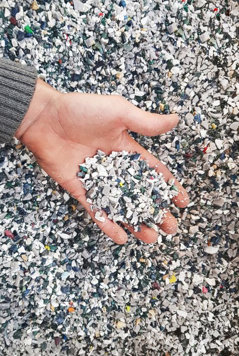 Upcycling, Plastic Diy Recycling, Recycled Terrazzo, Recycling Companies, Recycle Design, Eco Furniture, Plastic Texture, Recycled Plastic Furniture, Plastic Recycling