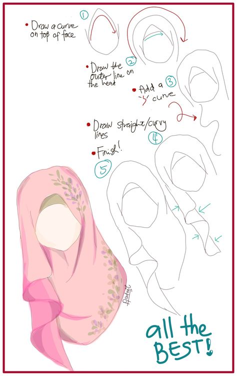 How to draw Hijab  #hijabtutorial #hijab #scarf #muslimanime #drawhijab #drawing #sketching Croquis, How To Draw Hijab Step By Step, How To Draw A Hijab Girl, Drawing Hijab Tutorial, Hijab Outfit Drawing, Head Scarf Drawing, Hijab Drawing Sketches, How To Draw A Hijab, Hijab Drawing Tutorial