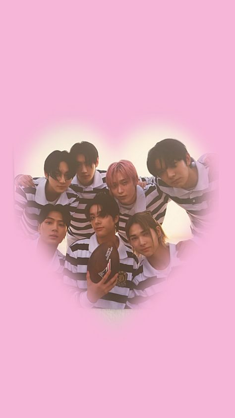 Enhypen Pink Icon Ot7, Enhypen Pink Aesthetic Wallpaper, Enhypen Pink Ot7, Pink K Pop Wallpaper, Enhypen Coquette Wallpaper, Pink Enhypen Wallpaper, Ot7 Enhypen Wallpaper, Lockscreen Ideas Iphone, Enhypen Pink Aesthetic