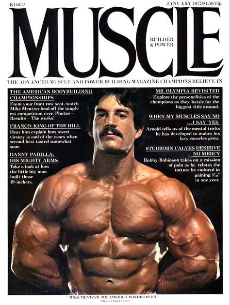 Mike Mentzer Bodybuilding, Mike Mentzer, Muscle Magazine, Frank Zane, Joe Weider, Muscle Builder, Weight Gainer, Muscle Power, Workout Posters