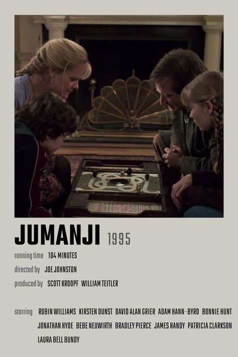 Jumanji Movie Poster, Jumanji 1995, Movie Poster Room, Bonnie Hunt, Jumanji Movie, 1995 Movies, Iconic Movie Posters, Film Watch, Movie Dates