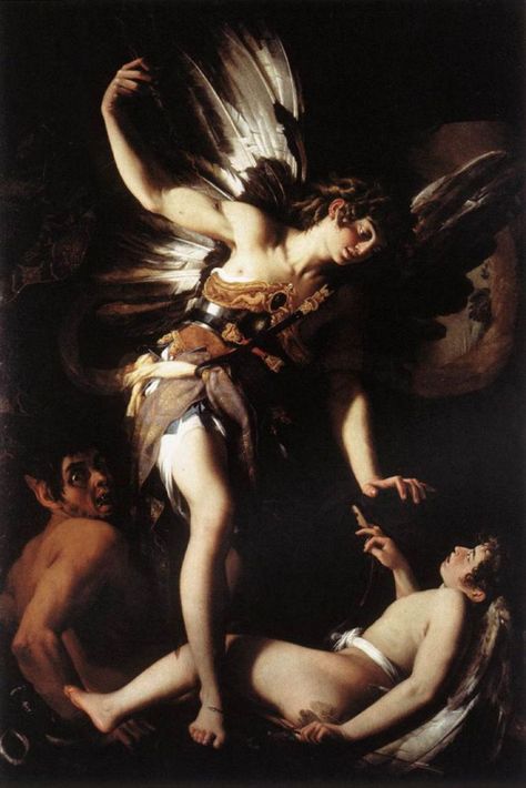 God of the Week: Eros (Cupid) – The Eclectic Light Company Chiaroscuro, Cupid Pictures, Sacred Love, Dark Paintings, Baroque Painting, Pale Horse, Dark Images, Goth Art, Red Books