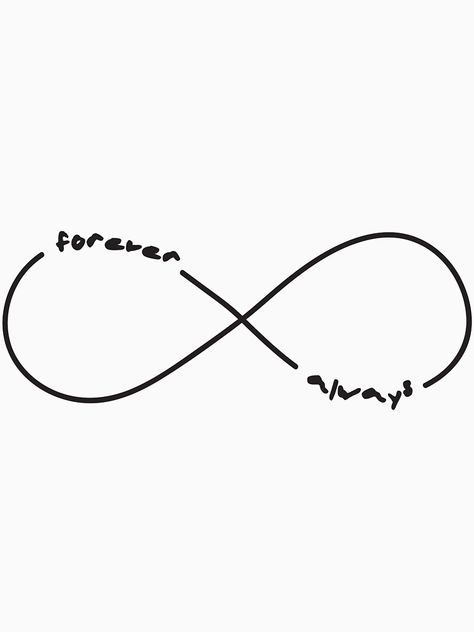 Matching Infinity Tattoos, Forever Yours Tattoo, Forever And Always Tattoos, Tvd Tattoos Ideas, Infinity Tat, Always And Forever Tattoo, Forever And Always Tattoo, Always Tattoo, Matching Bff Tattoos