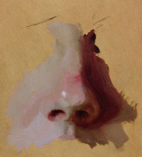 The nose knows.     I did this drawing in class, while discussing the structure of the nose.   You may find the first 2 parts of this series... Croquis, Trendy Photography, A Level Art Sketchbook, Gcse Art Sketchbook, Draw And Paint, Nose Drawing, Paint Inspiration, Portraiture Painting, 수채화 그림