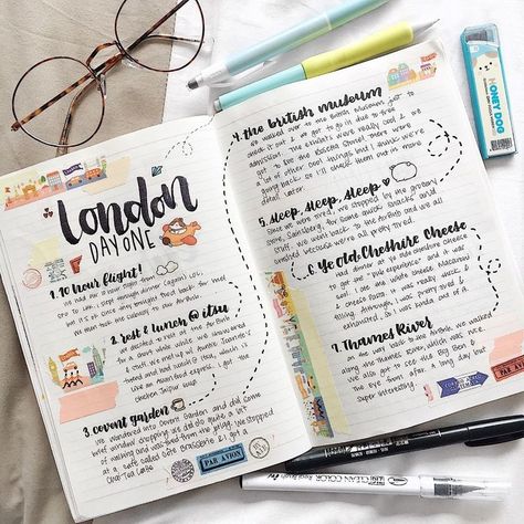 Inspirasi Jurnal, Journal D'inspiration, Travel Journal Prompts, Book Scrapbooking, Bullet Journal Travel, Travel Journal Scrapbook, Album Journal, Bullet Journal Hacks, Bullet Journal Ideas