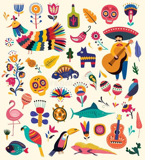 Mexican Culture Illustration, Mexico Pattern Design, Mexican Art Illustration, Mexican Christmas Illustration, Mexico Poster Design, Mexican Patterns Design, Mexico Illustration Graphics, Mexican Designs Pattern, Mexico Illustration Art