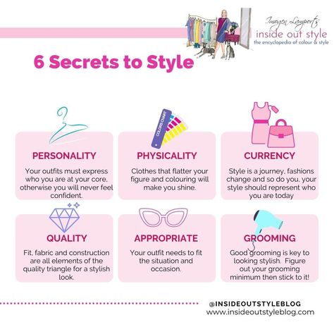 6 secrets to style - how to become more stylish - discover the secrets of a professional sylist Inside Out Style, Improve Your Style, How To Gain, Image Consultant, Style Challenge, Authentic Self, Look Stylish, Personal Stylist, Fashion Advice