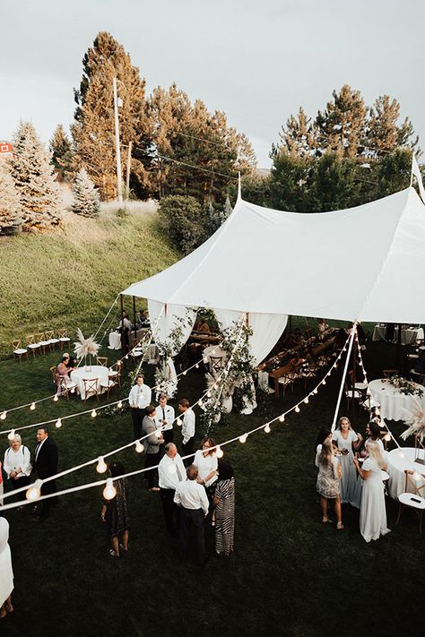 Madilyn + Ethan – Utah Valley Bride Dream Backyard Wedding, Open Air Reception Weddings, Property Wedding Ideas, Large Backyard Wedding Reception, Backyard Wedding Alter Diy, Outdoor Wedding With Rugs, Beach Modern Wedding, Wedding Inspo Backyard, Tent Wedding Dance Floor