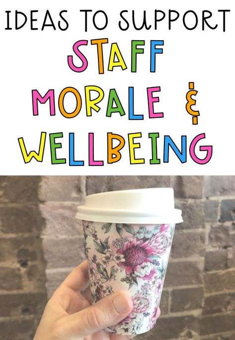 Faculty Morale Booster, Staff Positivity Ideas, Employee Team Building Activities Morale Boosters, Well Being Ideas For Staff, Ways To Show Staff Appreciation, Teacher Appreciation Gifts For Staff From Pto, Fab Fridays In February For Teachers, Wellbeing Ideas For Work, Ways To Boost Teacher Morale