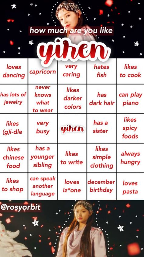 Dark Hair, Kpop Bingo, Dark Jewelry, Sibling Outfits, Bingo Cards, Spicy Recipes, G I Dle, Iz One, Bingo