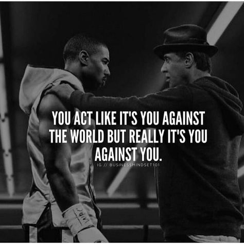 @gymmotivation by musclenationofficial #bodybuilding #workout #motivation #musclebuilding Sylvester Stallone Quotes, Rocky Quotes, Rocky Balboa Quotes, Trening Sztuk Walki, Inspirational Quotes Posters, Boxing Quotes, Famous Movie Quotes, Rocky Balboa, Warrior Quotes