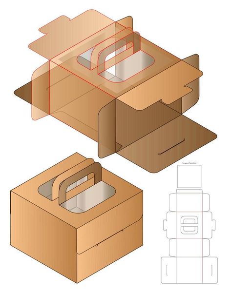 Cajas Silhouette Cameo, Box Packaging Templates, Cake Boxes Packaging, Diy Gift Box Template, Box Design Templates, Packaging Die Cut, Cupcake Packaging, Pola Kotak, Packaging Template Design