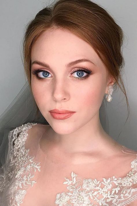 Wedding Hairstyles And Makeup, Peachy Palette, 4000 Followers, Sheer Makeup, Benefit Porefessional, Wedding Makeup For Blue Eyes, Blush Shades, Wedding Makeup For Brunettes, Red Hair Blue Eyes