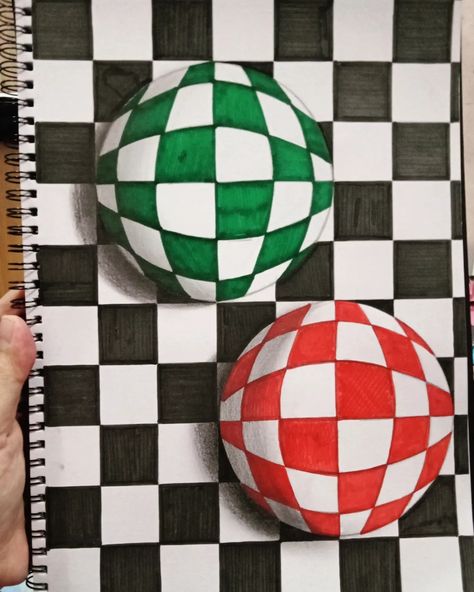 3d Artwork Drawing, Color Exercises Art, 3d Things To Draw, 3d Drawings Illusions, 3d Optical Illusions Art, 3d Drawings 3d Artwork, Illusion Art Drawing, Optical Illusions Drawings Easy, 3d Drawings Easy