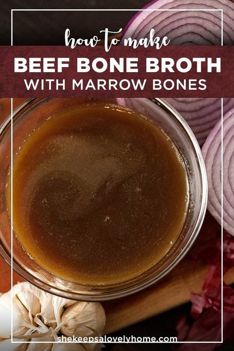 This easy crockpot beef bone broth is a fantastic base for rich soup recipes, and can also be made in an Instant Pot! 👑 Great for a busy day! Stay nourished, friends. Aloha from Alaska! 🌺//Jean #LoveBrazenly Rich Soup Recipes, Bone Broth Recipe Crockpot, Bone Broth Recipe Beef, Crockpot Bone Broth, Bone Broth Soup Recipes, Beef Stock Recipes, Beef Soup Bones, Bone Broth Instant Pot, Marrow Recipe