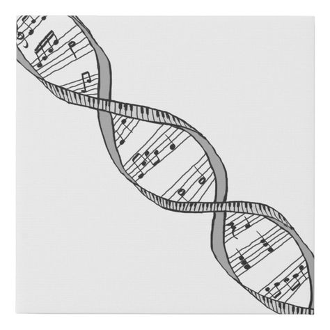 For all those who have music in their DNA, this is the perfect design to showcase it. It features a double helix structure created by a piano keyboard and a staff uniting both helices. Double Helix, Structure Drawing, Drawing Music, Music Drawing, Music Canvas, A Staff, Music Drawings, Piano Keyboard, Realistic Drawings