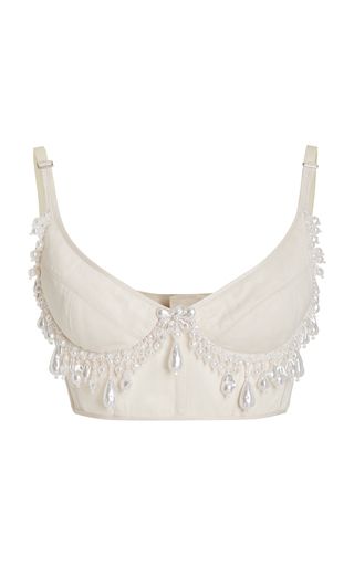 Fashion Collections For Women | Moda Operandi Embroidered Bustier, Estilo Hippie, Dressed To Kill, Bustier Top, Stage Outfits, Lookbook Outfits, Kpop Outfits, Couture Collection, Moda Operandi