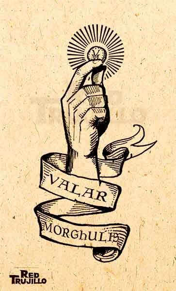 flash Valar morghulis tattoo design by redtrujillo Valar Morghulis Tattoo, Games Of Thrones Tattoo, Dessin Game Of Thrones, Game Of Thrones Tattoo, Game Of Thones, Tattoo Trend, Got Game Of Thrones, Game Of Trones, Gra O Tron