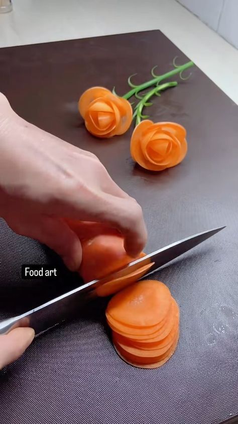 Food decoration ideas || Fruit carving ‌‌‌° ° ° ° Follow @f00d__art Follow @f00d__art Follow @f00d__art . . . . #foodfacts #foodartist… | Instagram Food Decoration Ideas, Fruit Salad Decoration, Salad Decoration Ideas, Salad Decoration, Fruits Decoration, Carrot Flowers, Usa Food, Food Art For Kids, Food Artists