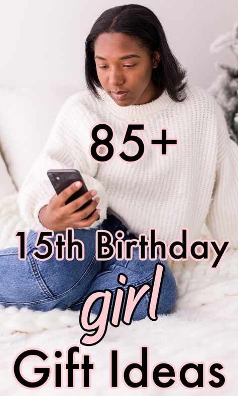 Make this birthday memorable with more than 85 unique 15th birthday girl gift ideas for every budget, interest and personality. 15 Bday Gift Ideas, Quince Birthday Gift Ideas, Birthday Ideas For 15th Girl, Birthday Gift Ideas For Girls 14-15, 15 Gifts For 15th Birthday, 16th Birthday Gift Ideas Girl, Fifteenth Birthday Ideas, 15th Birthday Gifts For Girls Ideas, Birthday Ideas 15th Girl