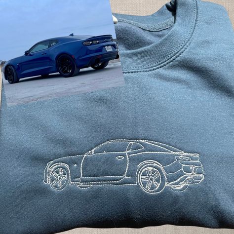 Gifts For Boyfriend Car Lover, Car Bf Gifts, Car Boyfriend Gifts, Convo Picture, Car Sweater, Car Hoodies, Car Sweatshirt, Gift For Car Lover, Car Embroidery