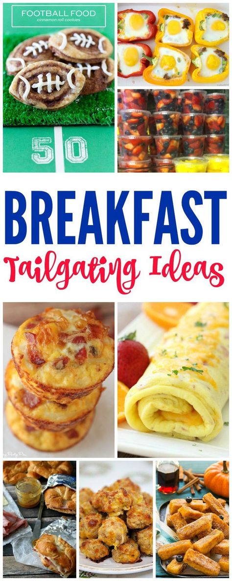 Breakfast Tailgating Ideas for Early Games! Throwing a football party? These snacks are for you! Breakfast And Brunch, Amigurumi Patterns, Breakfast Tailgate Food, Football Tailgate Food, Throwing A Football, Tailgate Party Food, Tailgating Ideas, Tailgate Snacks, Healthy Superbowl Snacks