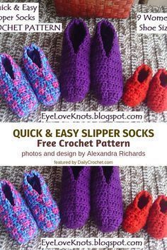 [Free Pattern] The Easiest Crochet Slippers You Will Ever Make - Knit And Crochet Daily Crochet Slippers Adult Free Pattern, Corak Krusye, Easiest Crochet, Easy Crochet Slippers, Slipper Pattern, Crochet Slipper, Crochet Socks Pattern, Crochet Slippers Free Pattern, Crochet Shoes Pattern