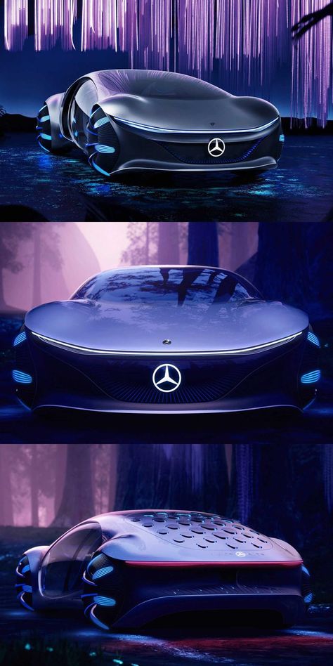 Mercedes Vision AVTR Concept Looks Out Of This World. Perhaps because it was inspired by the blockbuster "Avatar". Mercedes Vision Avtr, Vision Avtr, Mercedes Concept, Black Mercedes Benz, Car Tattoo, Mercedes Wallpaper, Cars Aesthetic, Seni Vintage, Produk Apple
